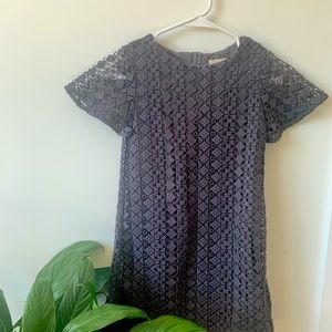 Zara girls grey lace dress 9-10